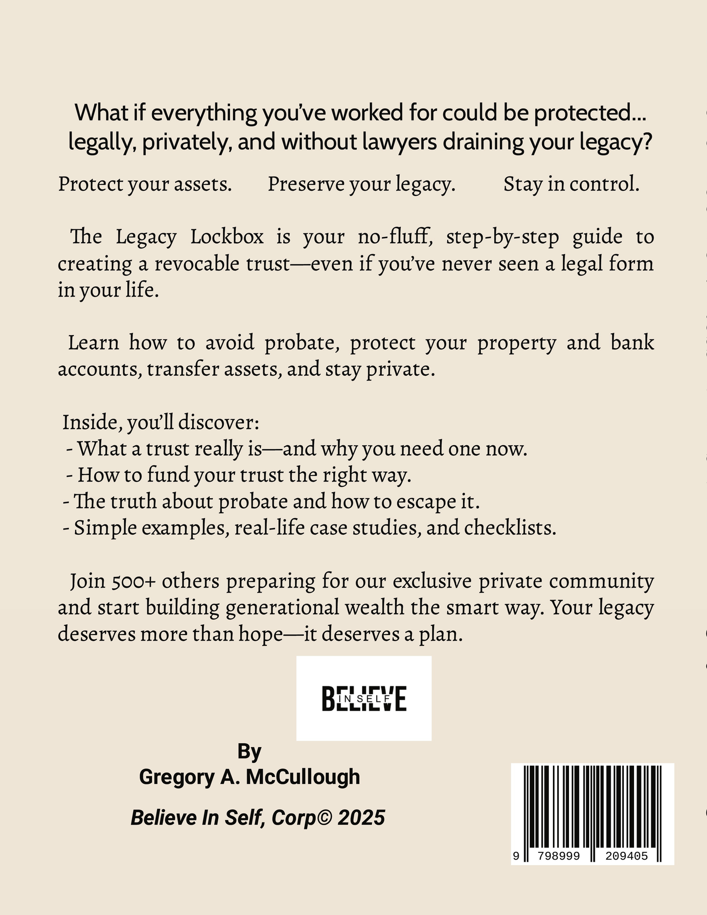THE LEGACY LOCKBOX: TRUST MADE SIMPLE