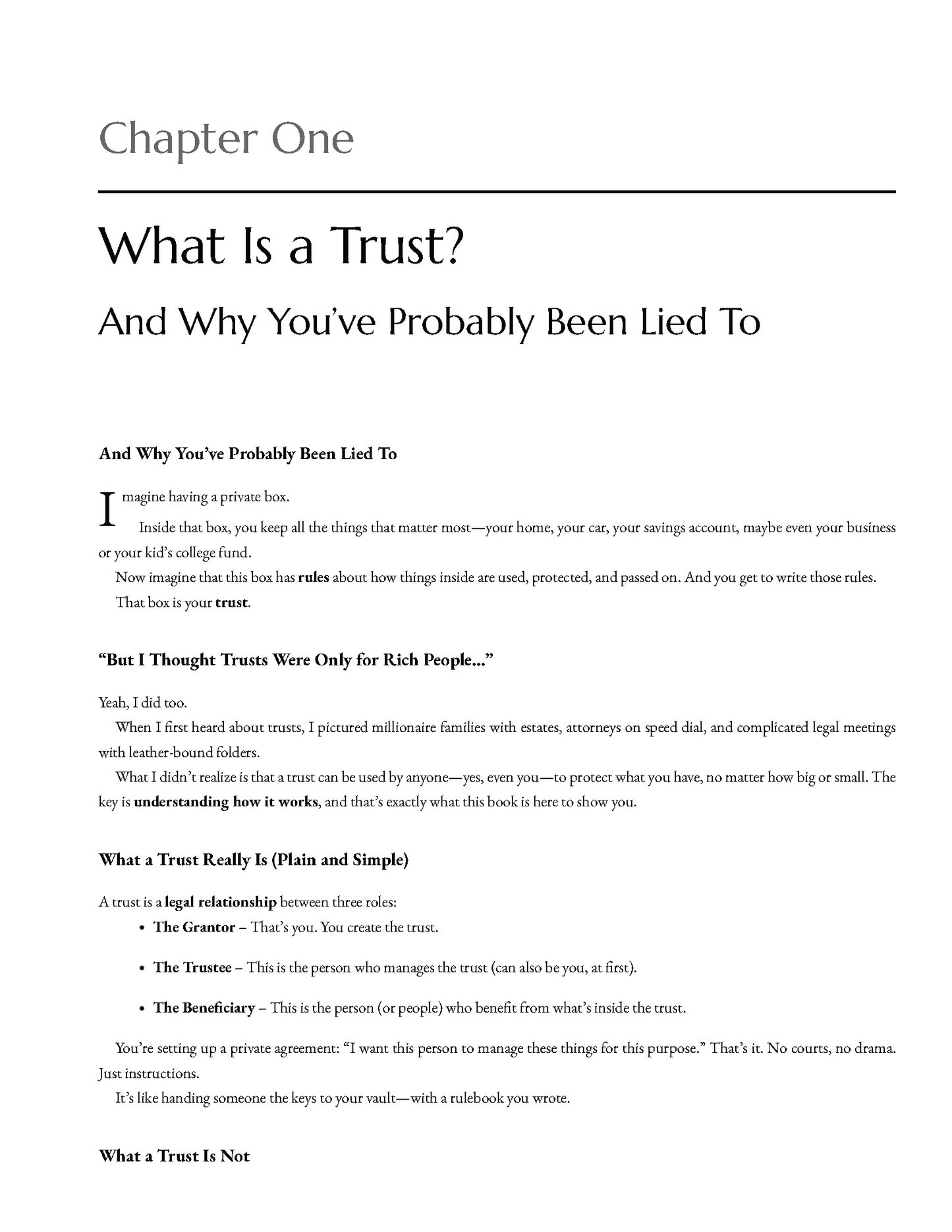 THE LEGACY LOCKBOX: TRUST MADE SIMPLE